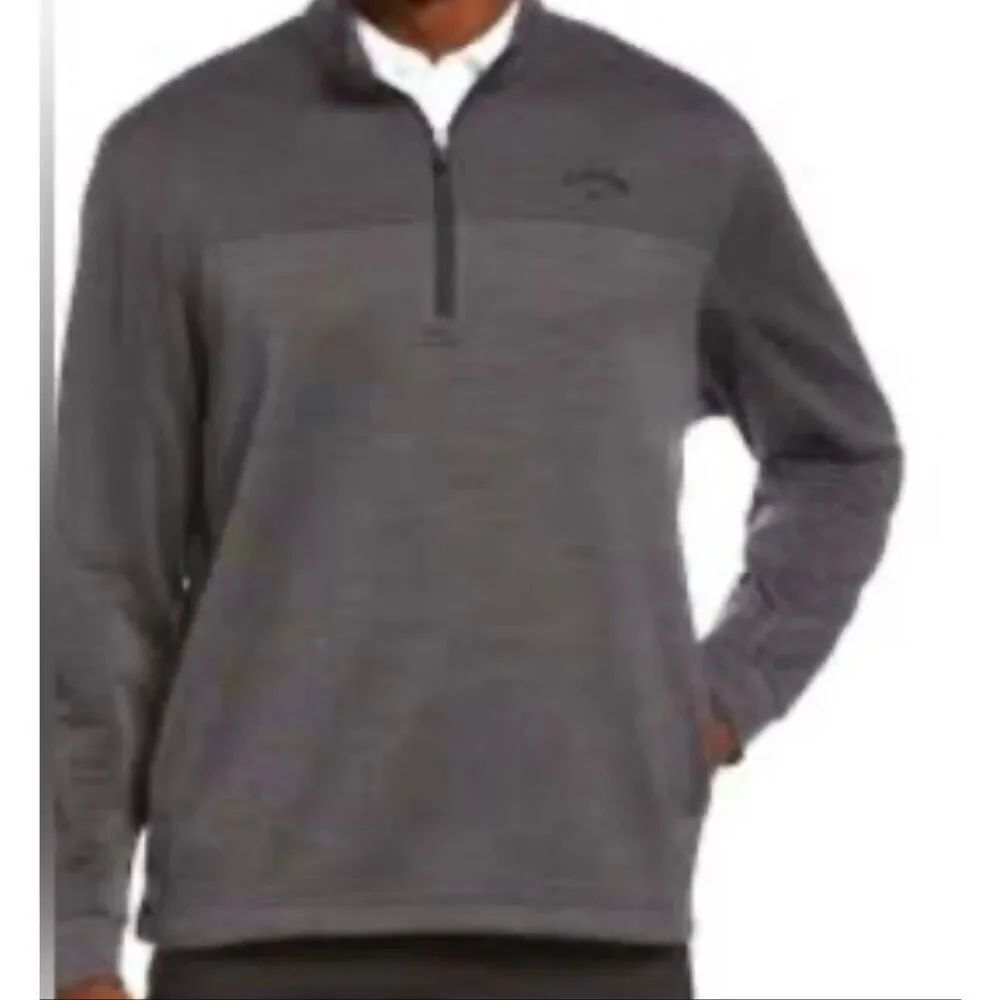 Callaway golf grey quarter zip pullover sweater large